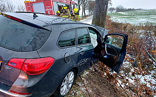 Groźny wypadek pod Reszlem. Dwie osoby zostały ranne